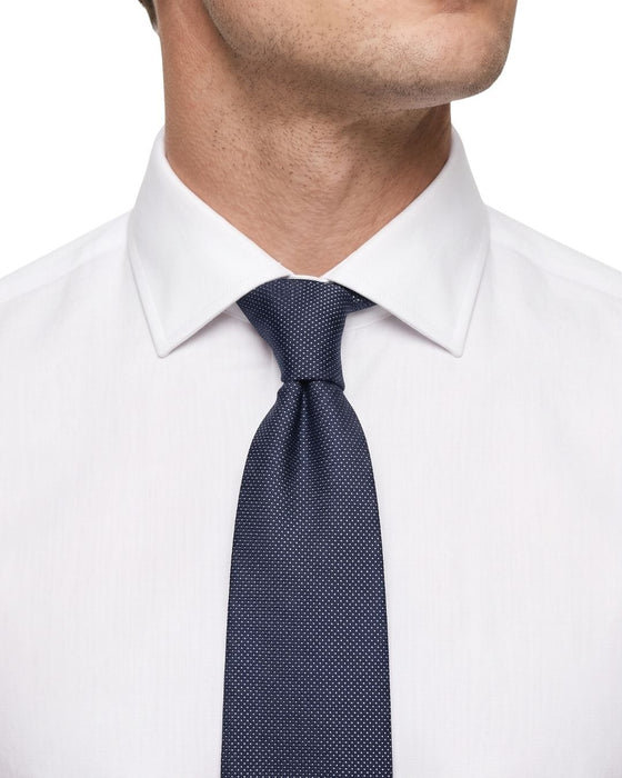 Armani Collezioni Mens Navy Blue Tonal Textured Neck Tie