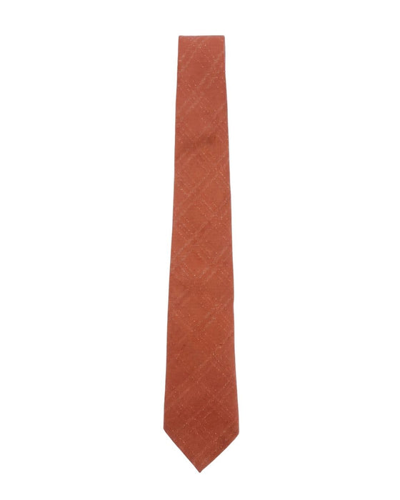 Armani Collezione Mens Burnt Orange Textured Neck Tie