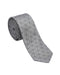 Armani Collezione Mens Silver Gray / Black Triangle Geometric Neck Tie