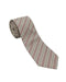 Armani Collezione Mens Beige / Burgundy / Gray Diagonal Stripe Neck Tie