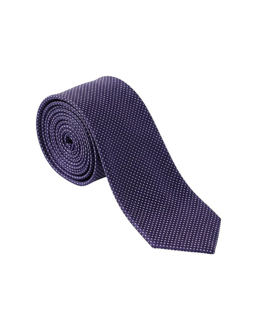 Armani Collezioni Mens Navy / White Micro Dot Silk Neck Tie