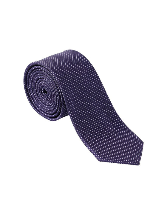 Armani Collezioni Mens Navy / White Micro Dot Silk Neck Tie