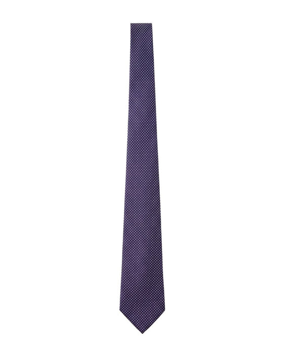 Armani Collezioni Mens Navy / White Micro Dot Silk Neck Tie