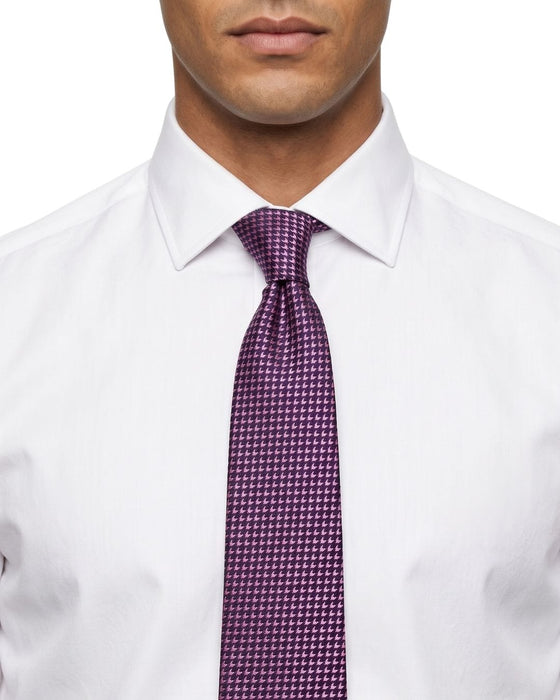 Armani Collezioni Mens Purple Micro Dot Silk Neck Tie