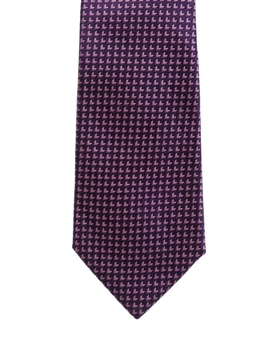 Armani Collezioni Mens Purple Micro Dot Silk Neck Tie