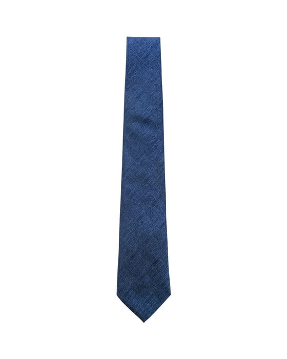 Armani Collezioni Mens Blue / Navy Tonal Textured Neck Tie