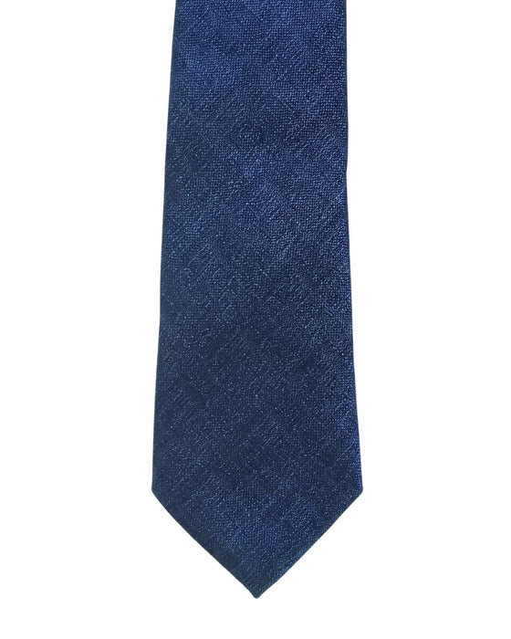 Armani Collezioni Mens Blue / Navy Tonal Textured Neck Tie