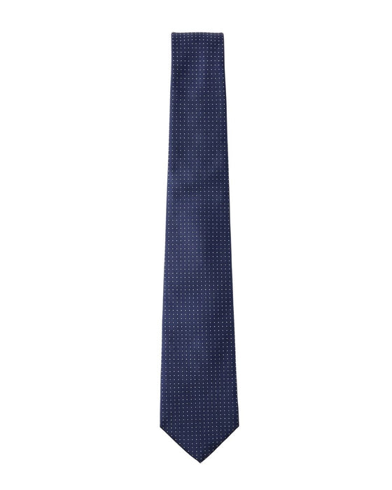 Armani Collezione Mens Navy Blue / White Micro Dot Neck Tie