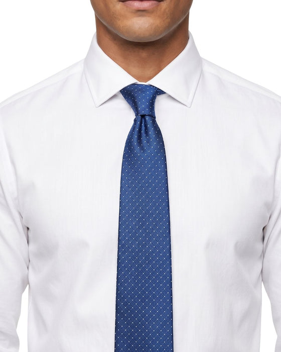 Armani Collezione Mens Blue / White Micro Dot Neck Tie
