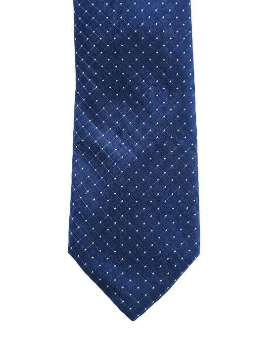 Armani Collezione Mens Blue / White Micro Dot Neck Tie