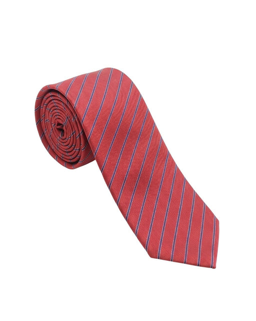 Armani Collezioni Mens Red / Blue Diagonal Stripe Neck Tie
