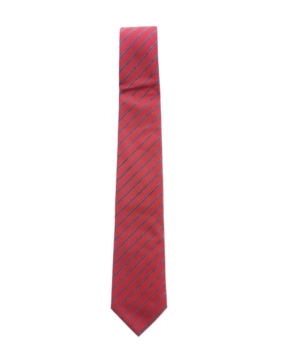 Armani Collezioni Mens Red / Blue Diagonal Stripe Neck Tie