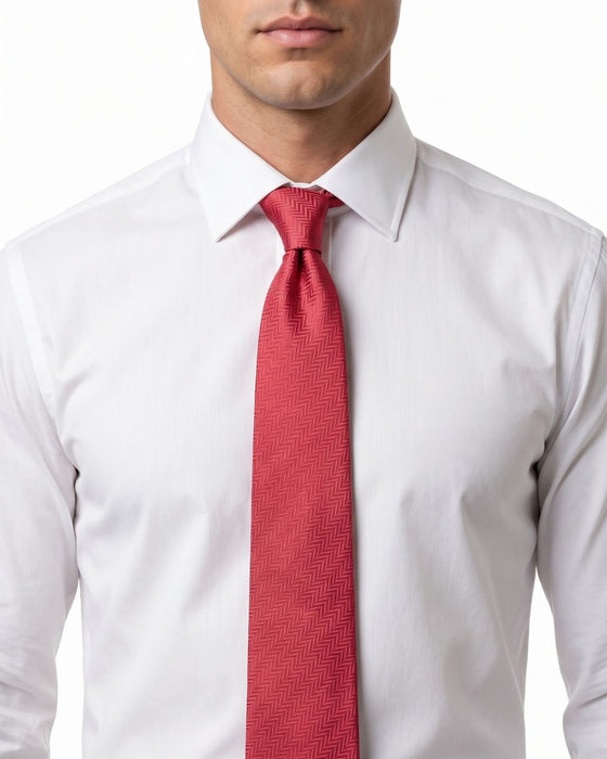 Armani Collezione Mens Coral Pink Tonal Textured Neck Tie