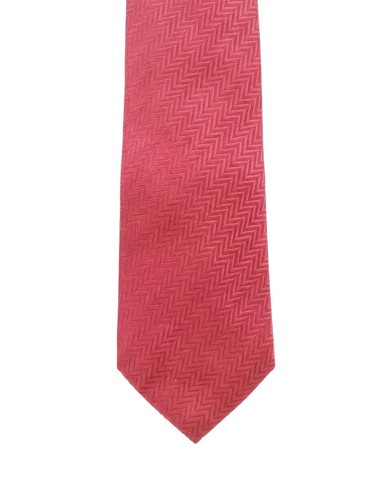 Armani Collezione Mens Coral Pink Tonal Textured Neck Tie