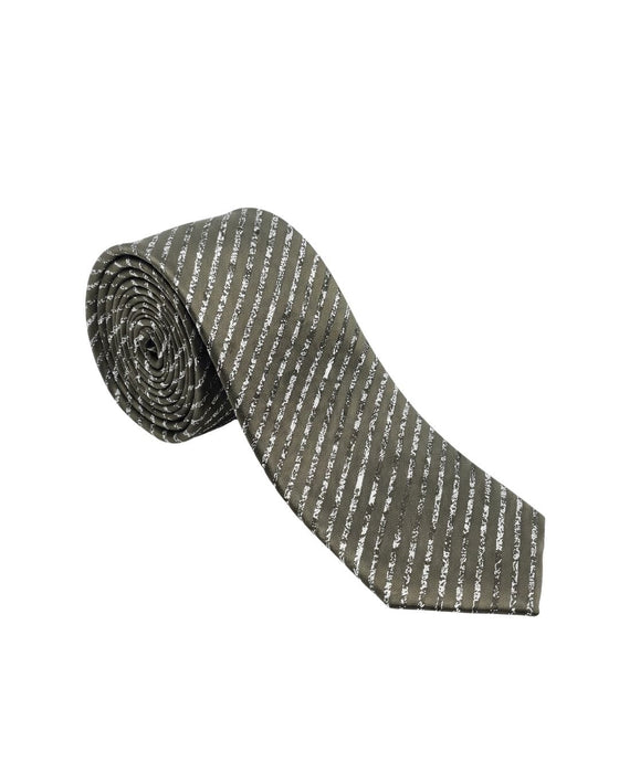 Armani Collezioni Mens Gray / Sage Dash Silk Neck Tie