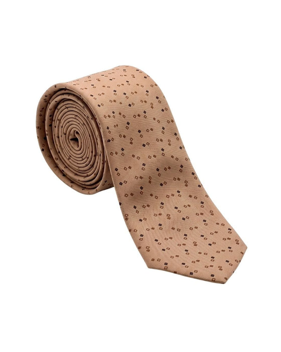 Armani Collezioni Mens Tan / Brown Novelty Silk Neck Tie