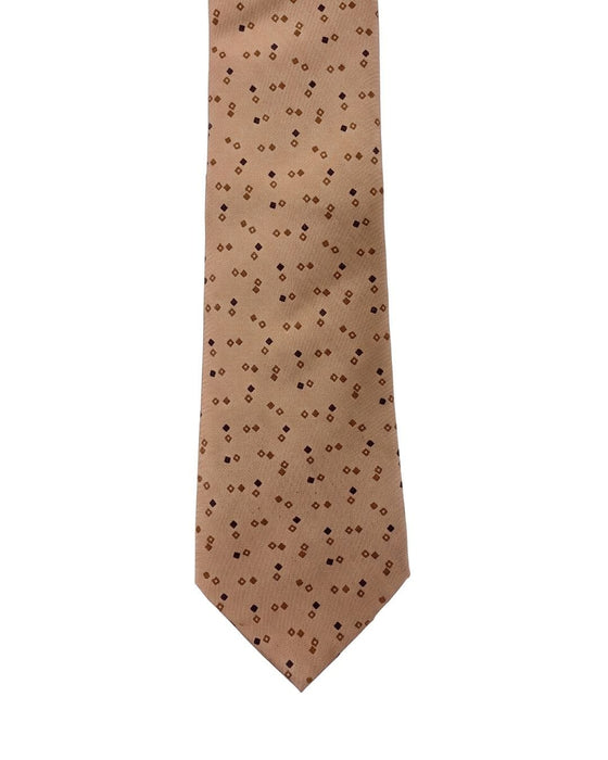 Armani Collezioni Mens Tan / Brown Novelty Silk Neck Tie