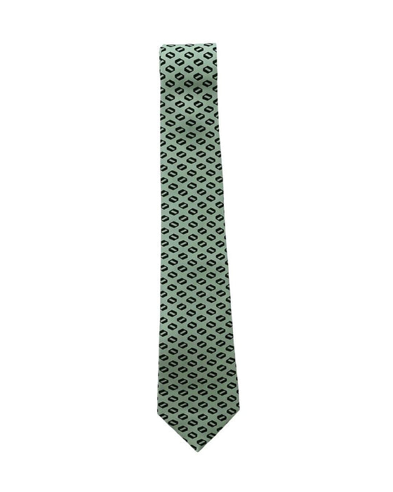 Armani Collezioni Mens Mint Green / Black Micro Diamond Neck Tie