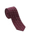 Armani Collezioni Mens Burgundy / Gray Micro Paisley Neck Tie