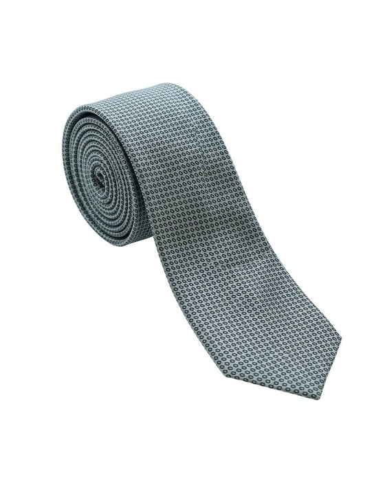 Armani Collezioni Mens Sage Green / Black Micro Geometric Neck Tie