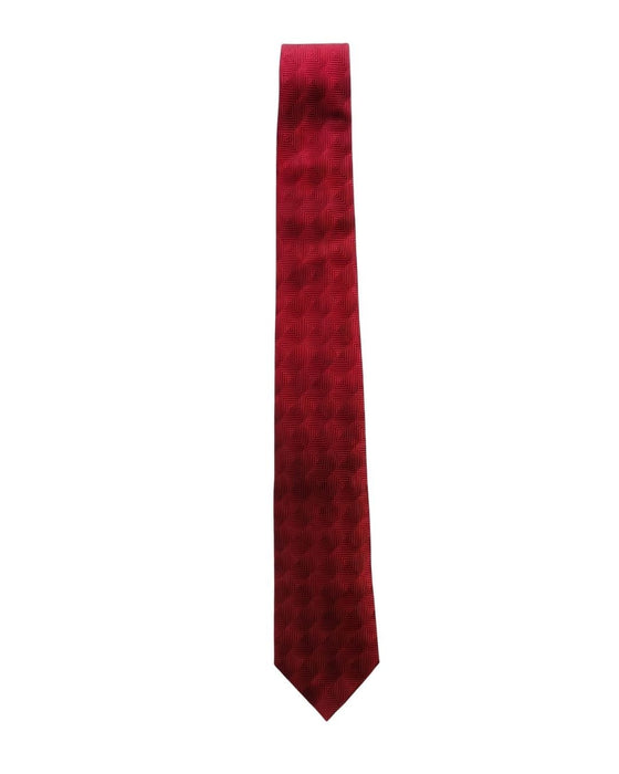 Armani Collezioni Mens Red Solid Silk Neck Tie