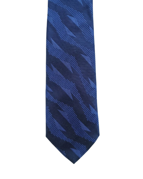 Armani Collezione Mens Blue / Navy Abstract Geometric Neck Tie