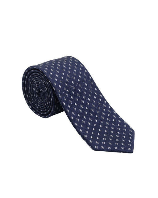 Armani Collezioni Mens Navy Blue / Light Blue Micro Geometric Neck Tie
