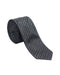 Armani Collezione Mens Charcoal Gray / Black Tonal Diagonal Stripe Neck Tie
