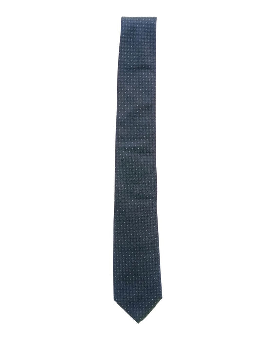 Armani Collezione Mens Charcoal Gray Micro Geometric Neck Tie
