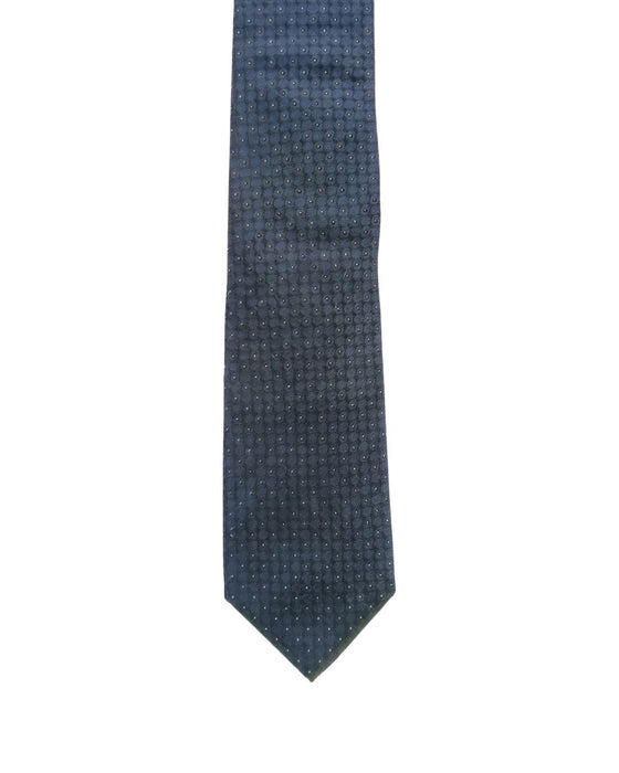 Armani Collezione Mens Charcoal Gray Micro Geometric Neck Tie