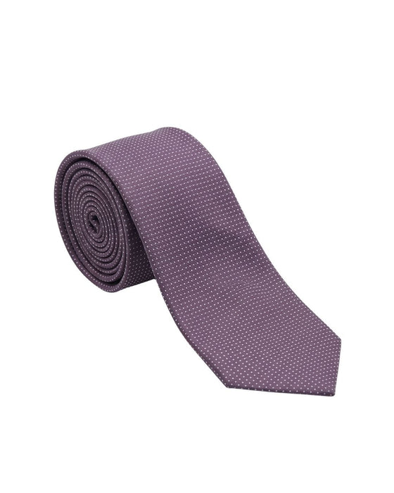 Armani Collezioni Mens Lavender Micro Textured Silk Neck Tie