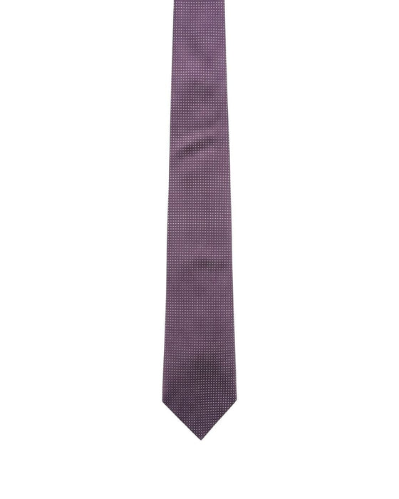 Armani Collezioni Mens Lavender Micro Textured Silk Neck Tie