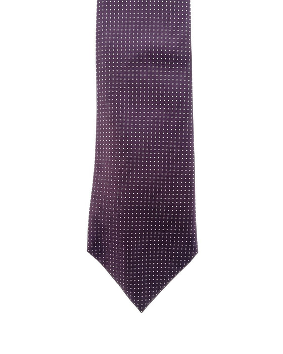 Armani Collezioni Mens Lavender Micro Textured Silk Neck Tie