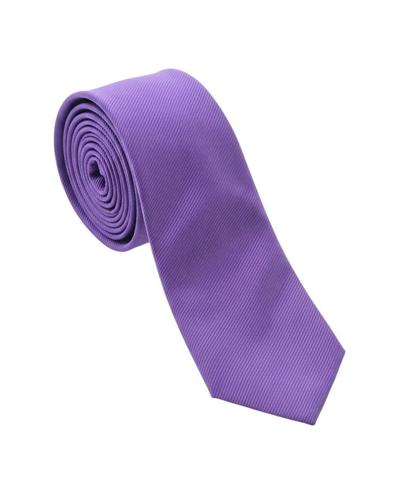 Armani Collezioni Mens Purple Solid Silk Neck Tie