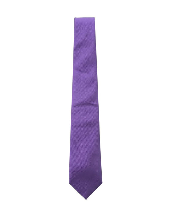 Armani Collezioni Mens Purple Solid Silk Neck Tie
