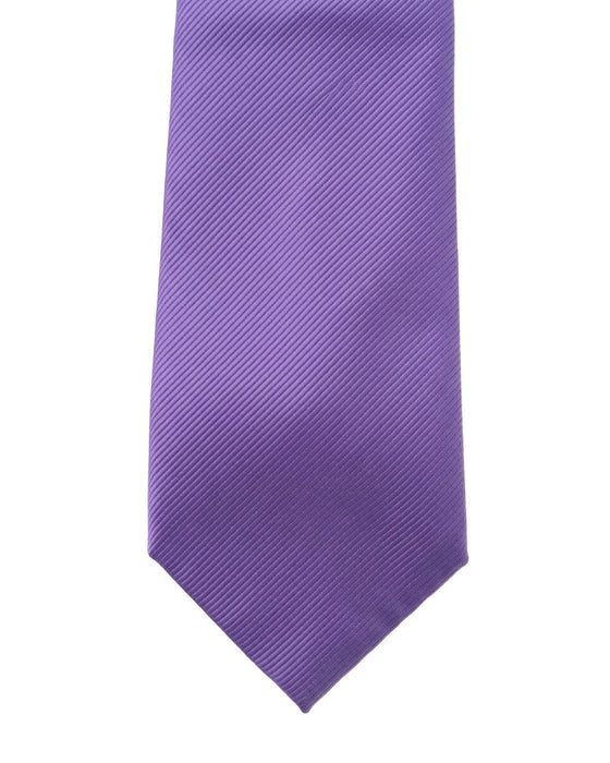 Armani Collezioni Mens Purple Solid Silk Neck Tie