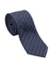 Armani Collezione Mens Navy Blue / Gray Zigzag Geometric Neck Tie