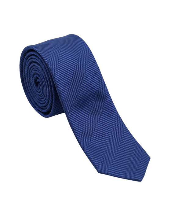 Armani Collezione Mens Royal Blue Tonal Stripe Neck Tie