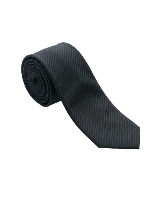Armani Collezioni Mens Dark Teal Tonal Stripe Silk Neck Tie