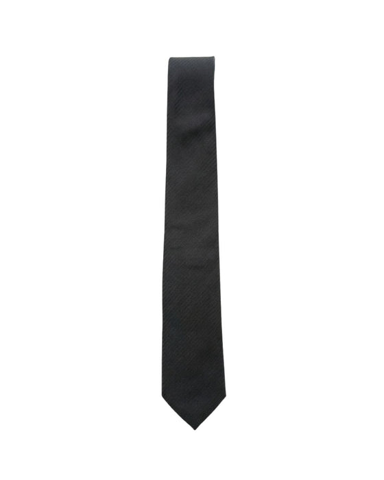 Armani Collezioni Mens Dark Teal Tonal Stripe Silk Neck Tie