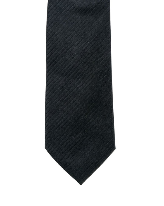 Armani Collezioni Mens Dark Teal Tonal Stripe Silk Neck Tie