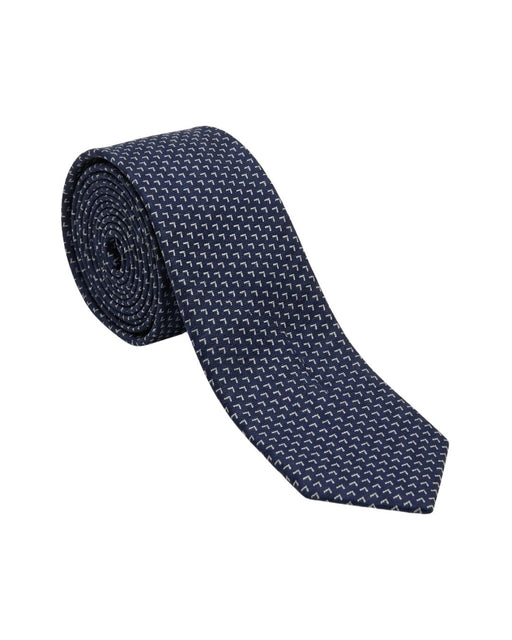 Armani Collezioni Mens Navy Blue / Light Blue Micro Geometric Neck Tie