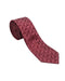 Armani Collezione Mens Burgundy / Pink Tonal Geometric Neck Tie
