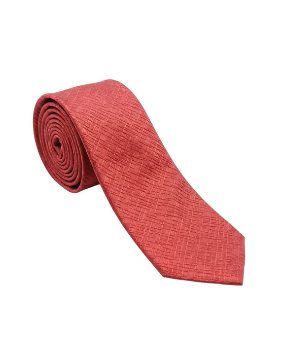 Armani Collezione Mens Red Textured Neck Tie