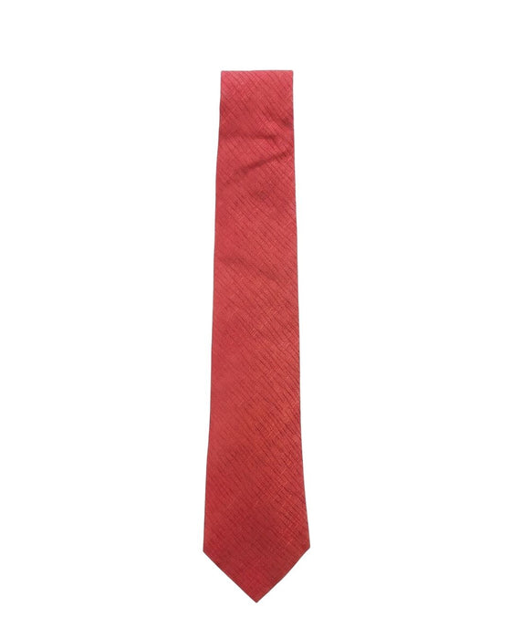 Armani Collezione Mens Red Textured Neck Tie