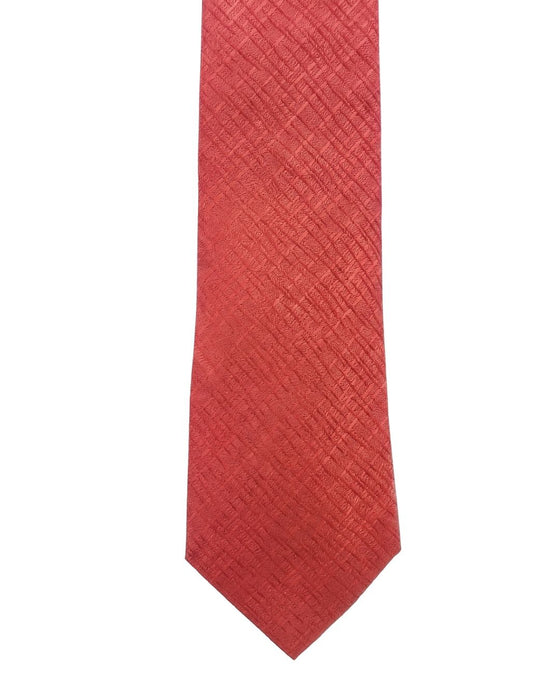 Armani Collezione Mens Red Textured Neck Tie
