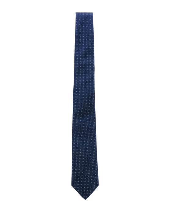 Armani Collezione Mens Navy Blue / White Micro Dot Neck Tie