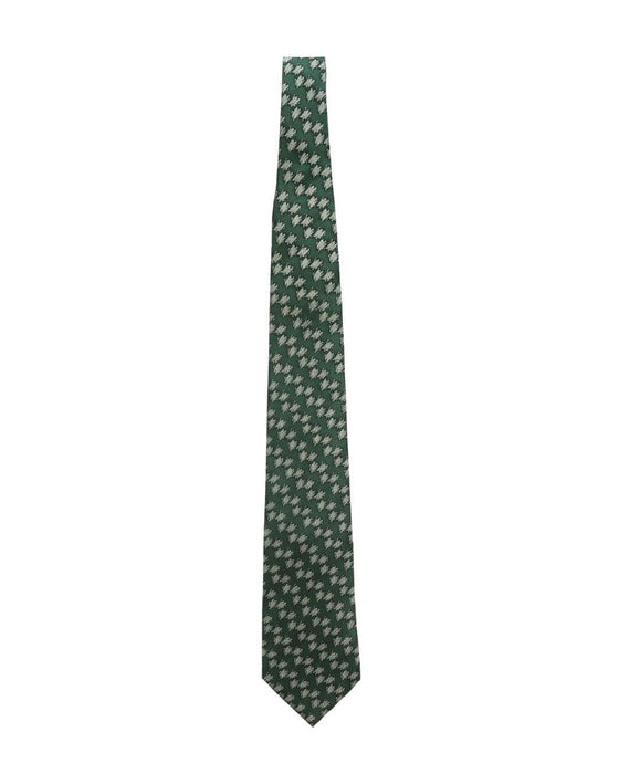 Armani Collezioni Mens Green / Tan Floral Silk Neck Tie