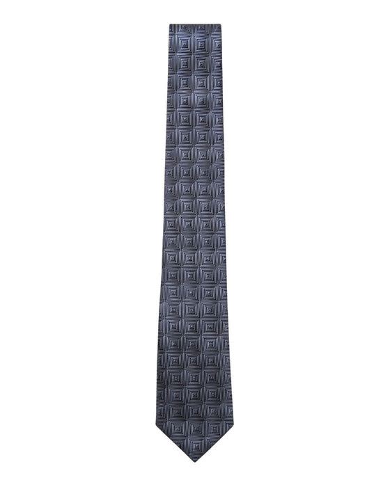 Armani Collezione Mens Gray / Charcoal Optical Grid Neck Tie