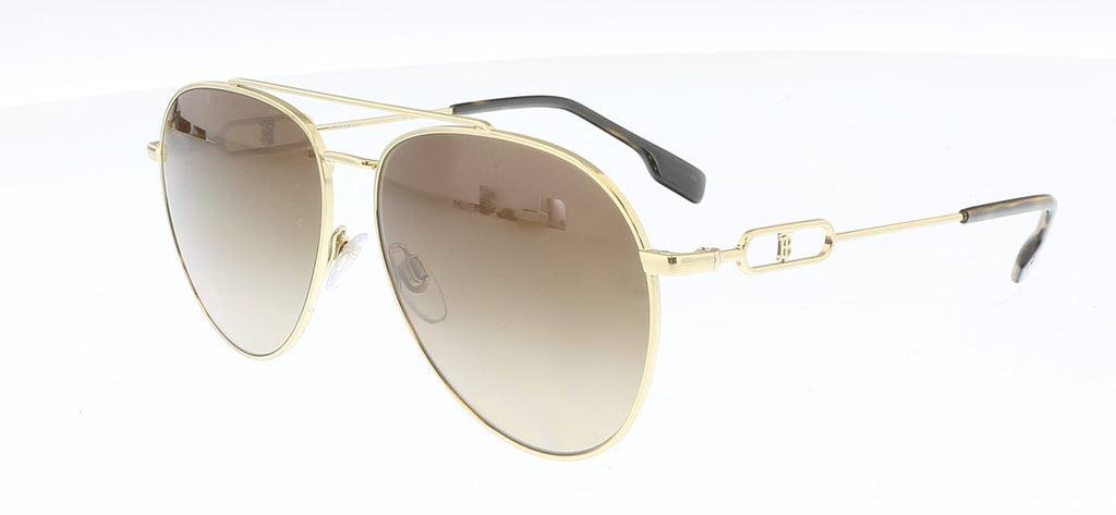 Burberry    Gold Aviator  Sunglasses